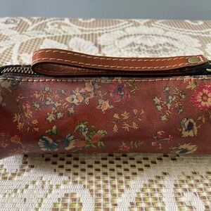 Patricia Nash floral leather pencil bag